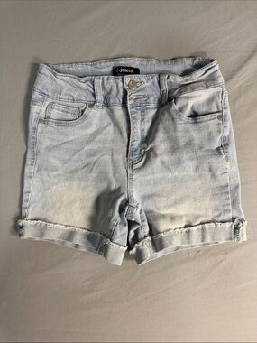 d. jeans Light Blue Cuffed Denim Shorts